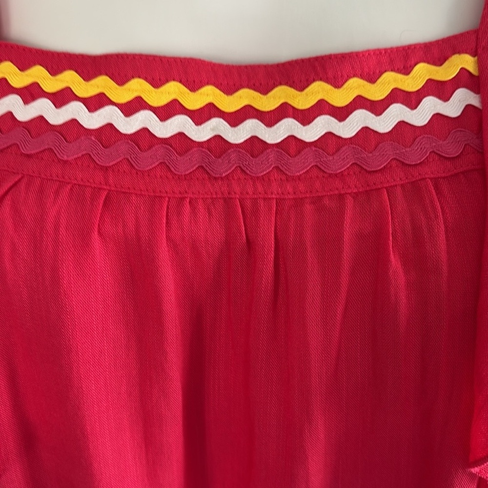 Entro Red Ruffled Dress - Picture 8 of 11